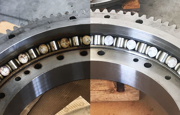 Bearings for machine tools refurbishing restoration process - Revision de rodamientos - Ripristino di cuscinetti - Pavia